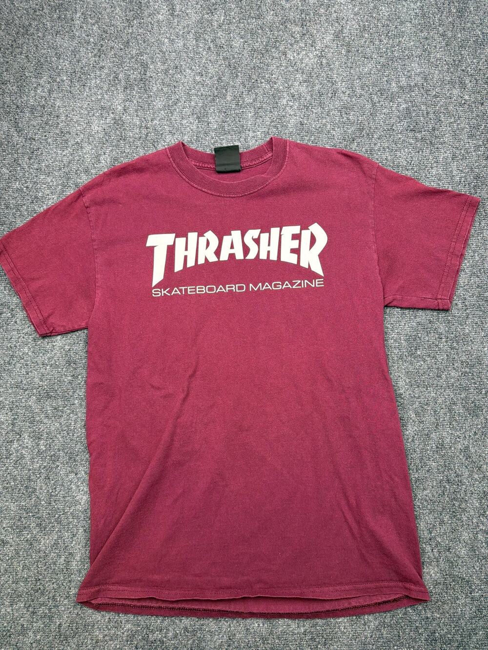 Thrasher Skateboard Magazine Maroon T-Shirt Size Medium
